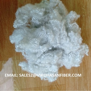 Vikohasan <span class=keywords><strong>7D</strong></span> HCS Trắng II nhà sản xuất tái chế <span class=keywords><strong>Polyester</strong></span> STAPLE sợi Grs chứng nhận tổng hợp siliconized rỗng liên hợp - Product Image 3