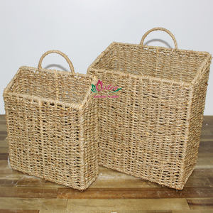 Artex Dong Thap Vietnam decorativo tejido a mano Seagrass revistero y estante de almacenamiento para sala de estar - Product Image 2