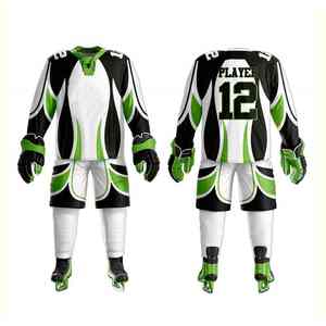 Uniforme de hockey sobre hielo sublimado personalizado con tela transpirable costuras fuertes y estilo de equipo atlético moderno - Product Image 4