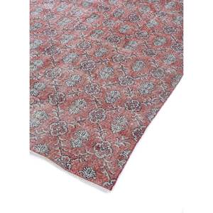 Alfombra de Lana Anudada a Mano con Diseño Floral Rojo y Naranja Vintage, Rectangular, para Sala de Estar, Decoración del Hogar, para Pasillo-Pae-2317 - Product Image 2