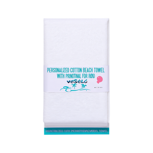 Telo Mare Personalizzato in Cotone con Banda Stampabile per Gadget Promozionali - Product Image 3