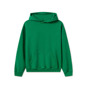 Meilleur sweat à capuche uni 300 GSM 100% coton biologique coupe boxy épaules tombantes logo personnalisé sweat à capuche lourd hommes - Product Image 1