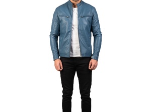 Chaqueta de cuero auténtico para hombre de alta calidad Chaquetas de invierno para motocicleta para hombre Chaquetas de cuero cálidas para hombre - Product Image 6