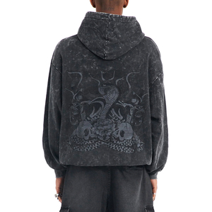 2025 bonne vente décontracté tricot Polyester mélangé à capuche automne hiver veste motif géométrique Applique détail léger extensible solide - Product Image 2