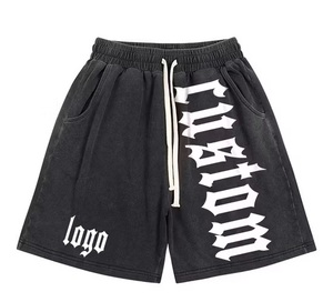 Pantalones cortos transpirables de lavado ácido para hombre de Año Nuevo 2025, peso ligero, nueva moda, ropa de calle, pantalones cortos de lavado ácido elegantes hechos a medida - Product Image 5