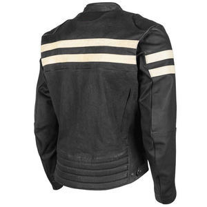 Veste de moto unisexe en cuir de vachette coupe-vent, veste de moto professionnelle, couleurs personnalisées, toutes saisons, vente en gros - Product Image 2