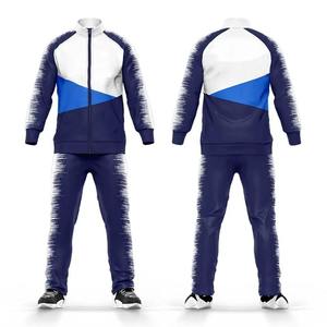 Conjunto de dos piezas unisex con logotipo personalizado al por mayor, chándal liso de lana con tecnología de sublimación, chándal para hombre con logotipo personalizado, chándales - Product Image 4