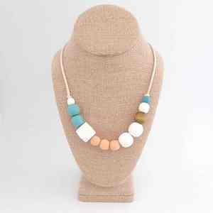 Perles en bois de style Koreon perles rondes en bois bijoux de mode en bois boucles d'oreilles femmes colliers de bijoux de mode - Product Image 3