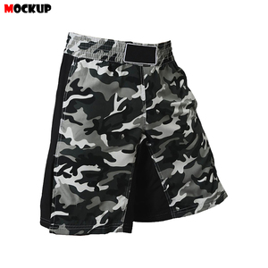 Shorts d'entraînement de boxe et de grappling personnalisés de haute qualité, extensibles dans les 4 sens, sublimation personnalisée, 100% polyester, séchage rapide, unisexe - Product Image 2