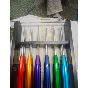 Curetas cervicales de arco iris americano, instrumentos ortopédicos de columna vertebral, curetas de Cirugía de hueso Cervical, remaches 2022 - Product Image 4