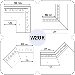 Renoplast ®   Perfil de aluminio para aleros W20R, construcción de terrazas y balcones, suelos ventilados, sistemas de drenaje - Product Image 5