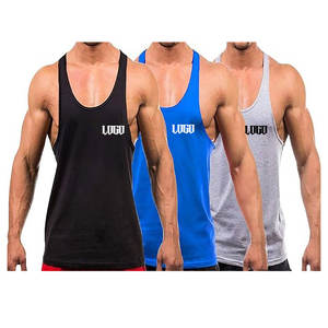Vente en gros Coton Personnalisé Hommes Muscle Gym Running Stringer Débardeurs pour une Vie Active Musculation Fitness Débardeurs - Product Image 4