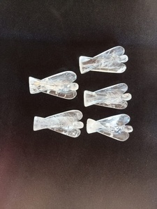 Figurine d'ange en quartz clair naturel sculpté, pierre de guérison Reiki, décoration intérieure, cadeau, vente en gros de Rais Agate - Product Image 4