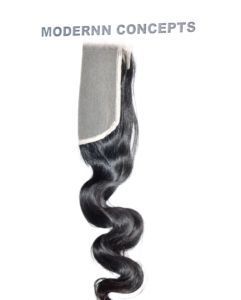 Extensiones de Cabello Humano Virgen Remy Natural Negro 100% Indio con Cierre 4x4, Ondulado, Doble Trama, para Fusion Weaving - Product Image 6
