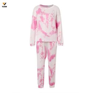 Meilleures ventes en gros Sweat-shirt et pantalon de jogging unisexe tie-dye Pull-over pour hommes pour l'hiver avec fonction de maternité - Product Image 1