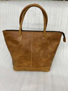Bolso de Mano de Cuero Genuino de Gran Capacidad para Mujer, Estilo Ejecutivo, Vintage, de Alta Calidad, con Cierre de Cremallera Única - Product Image 3