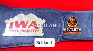 เข็มขัดแชมป์ IWA รุ่น Mid-South Light Heavyweight สำหรับผู้ใหญ่ ทำจากสังกะสี หนา 2 มม. 4 มม. - Product Image 4