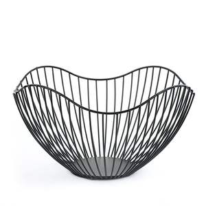 Panier à fruits élégant en métal pour l'organisation du comptoir de cuisine, porte-fruits décoratif pour la table à manger, rangement et présentation - Product Image 4