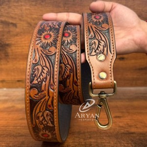 Nouvelle mode sac à bandoulière en cuir repoussé à la main pour femmes accessoires ceinture large 1.5 "remplacement en cuir véritable sangles de sac à bandoulière - Product Image 1