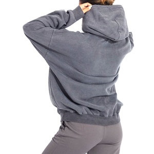 Design personnalisé femmes lavage à l'acide pull à capuche décontracté goutte épaule Streetwear hiver en gros Vintage Vintage lavage à l'acide 2026 - Product Image 3
