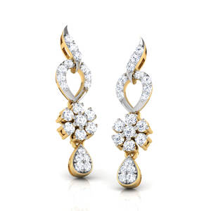 Elegantes Pendientes de Aro Delgados con Diamantes en Oro de 18K para Mujer, Regalo de Boda, Compromiso, Aniversario, Accesorio de Joyería - Product Image 6