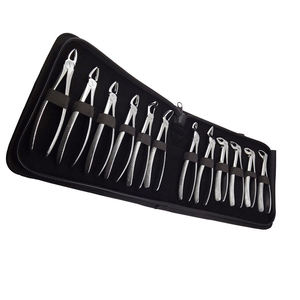 Instrumentos quirúrgicos de ombligo, Kit de fórceps de extracción de dientes para adultos, Instrumentos dentales certificados CE manuales de acero inoxidable - Product Image 1
