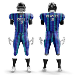 Conjunto de camisetas de fútbol americano con logotipo personalizado, uniformes de manga corta de poliéster transpirable para niños de talla grande, precios de fábrica - Product Image 4