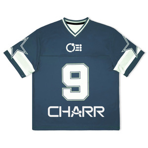 Boxy Fit Mesh Football American Jersey Retro Streetwear Camiseta deportiva de gran tamaño y recortada para adultos Tallas grandes Transpirable - Product Image 1