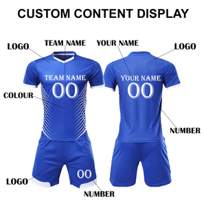 Uniforme de Fútbol Personalizado, Camiseta y Pantalones Cortos, Ropa Deportiva Personalizada, Conjunto de Entrenamiento y Partido, Secado Rápido, Transpirable, OEM/ODM Disponible - Product Image 4