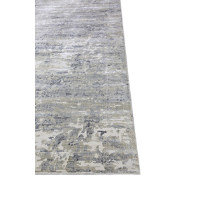 Alfombras Tejidas a Mano de Lana y Viscosa con Patrón Abstracto Gris Sile y Negro para Uso Doméstico - PHWV-92 - Product Image 4