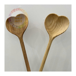 Pedido a granel Cuchara de madera en forma de corazón-Ecológico, hecho a mano para compradores mayoristas - Product Image 2