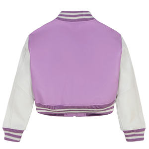 Veste universitaire de haute qualité, grande taille, imperméable, doublée de polaire satinée, pour femmes, réversible, fermeture éclair, coupe courte, tendance - Product Image 2