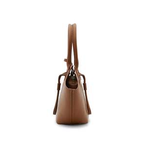 Sac à main mini seau de luxe en cuir souple, motif litchi, avec deux sangles et logo décoratif, capacité 1L, idéal pour la Saint-Valentin - Product Image 3