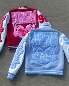 แจ็คเก็ตเบสบอลของผู้ชายเสื้อทีมโรงเรียนกันหนาววินเทจสำหรับฤดูใบไม้ร่วง - Product Image 1