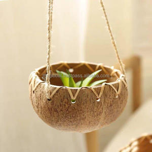 Macetas Colgantes de Cáscara de Coco Hechas a Mano para Plantas, Macetas de Coco, Logotipo GRATIS, Venta al por Mayor - Product Image 6