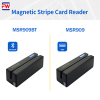 Pembaca Kartu Magnetik BT 3-track Mendukung Sistem Android dan Windows MSR909BT Blue Tooth