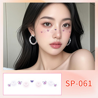 Tous les nouveaux autocollants de tatouage de maquillage temporaire imperméable à l'eau Design sexy à la mode pour le processus d'impression de matériel de papier corporel