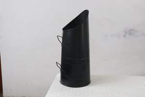 Seau à charbon en fer avec revêtement en poudre noire, conçu de manière incroyable pour le stockage du charbon - Product Image 4