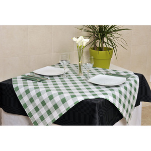 Tovaglia Bianca con Stampa Verde "Won't Fly Away" 100x100cm, Carta Professionale B2B - Product Image 1