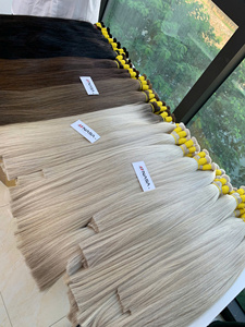 Extensiones de Cabello Humano Virgen Vietnamita a Granel, Doble Trama, 100g, Sin Enredos, Liso Natural, Fuerte, Sedoso, Puntas Gruesas Decoloradas, Hanoi - Product Image 3
