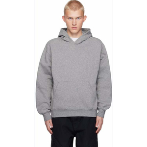 Sweat à capuche unisexe de haute qualité en éponge française déchiré avec fermeture à glissière complète Design bouffant 3D pour vêtements d'hiver pour hommes - Product Image 4