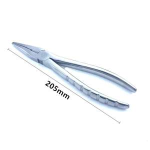 Orthopedic Flat <b>Nose</b> Pliers Serrated Jaws 20.5cm & Bone Forceps <b>Pin</b> Kirschner Wire Cutter Veterinary By SurgiRight Instruments - Product Image 3