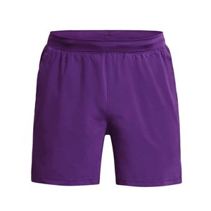 Pantalones cortos ligeros y cómodos para correr, cintura elástica, ropa para hombre, pantalones cortos 100% de algodón y poliéster, ropa de calle de verano, Color púrpura - Product Image 1