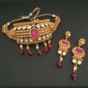 ชุดสร้อยคอทองแดงสร้างขึ้นจริง-AD Choker หิน FBB0043เครื่องประดับที่ดี - Product Image 1