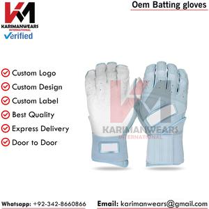 Gants de frappeur de baseball OEM paume souple sangle réglable expédition rapide usine directe OEM gants de frappeur personnalisés qualité Pro prêt - Product Image 2
