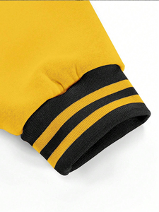 Ropa y Accesorios, Ropa para Hombre, Chaquetas para Hombre, Chaqueta Varsity para Hombre, Nuevo Diseño, Cuello Alto, Lana Genuina, con Letras - Product Image 5