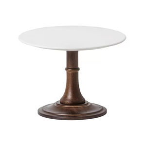 Support à cupcake en bois d'acacia de la plus haute qualité de style classique de couleur naturelle pour la décoration de fête Support à gâteau arrondi de dernière conception - Product Image 6