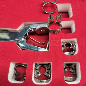 Kit de Instrumentos para Dique de Goma, 12 Piezas, Acero Inoxidable, Agarre Ergonómico Manual para Cirugía de Aislamiento Dental - Product Image 5