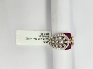 Anillo de Cóctel de Oro Rosa con Diamante Cultivado en Laboratorio de 14 Quilates, Diseño Italiano Certificado por IGI, 2.10 Ct, Chapado en Rodio, para Mujer, Elegante - Product Image 2