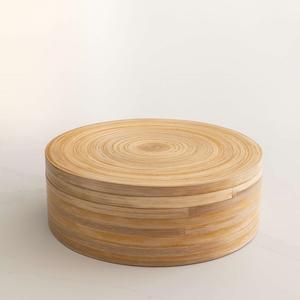 Caja de almacenamiento de bambú de recuerdo pequeña de alta calidad, caja redonda personalizada, caja de regalo, organizador de almacenamiento hecho en Vietnam - Product Image 2